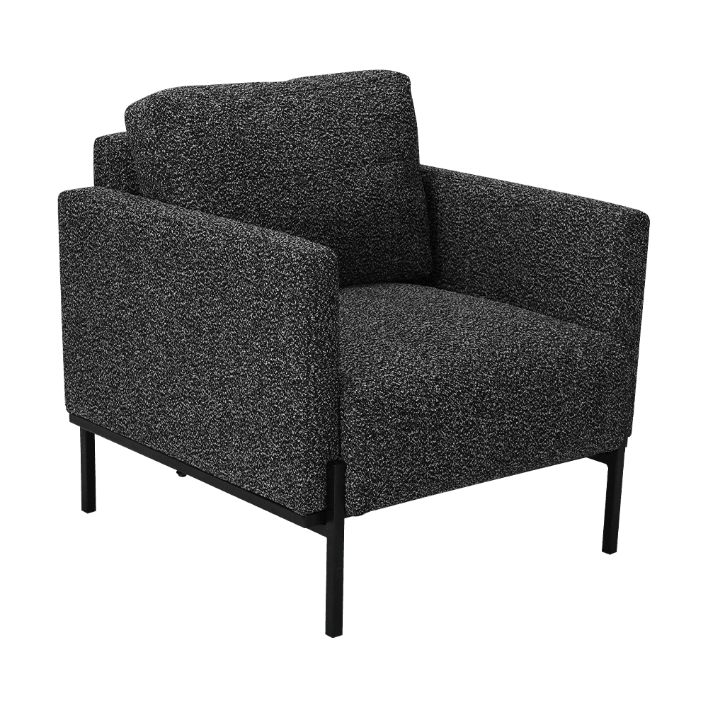 Cathaoir Lounge Liath le Armrests