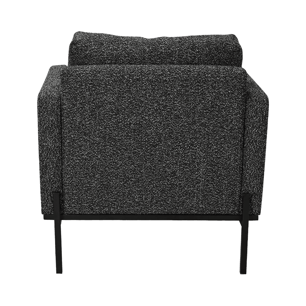 Cathaoir Lounge Liath le Armrests
