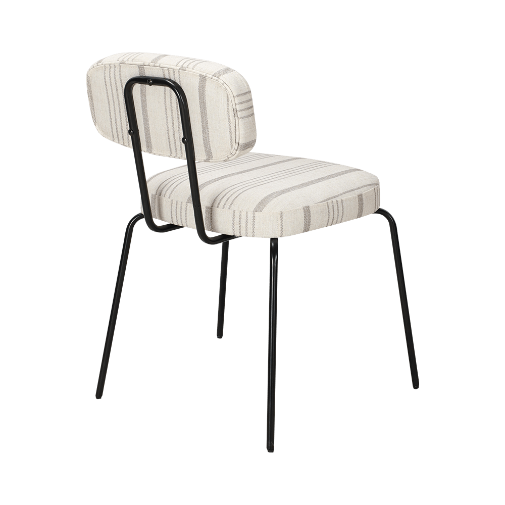 Cathaoir itheacháin miotail nua -aimseartha bán