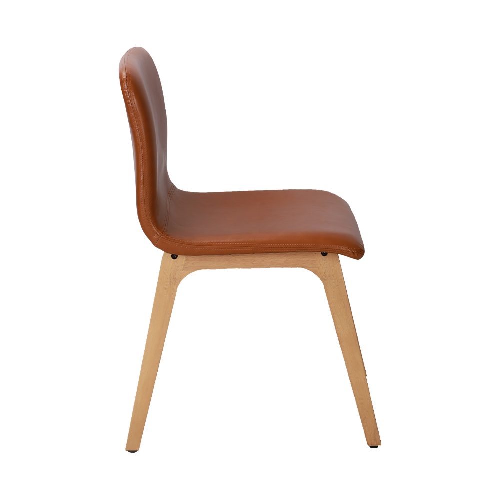 Cathaoir itheacháin adhmaid soladach Bentwood donn