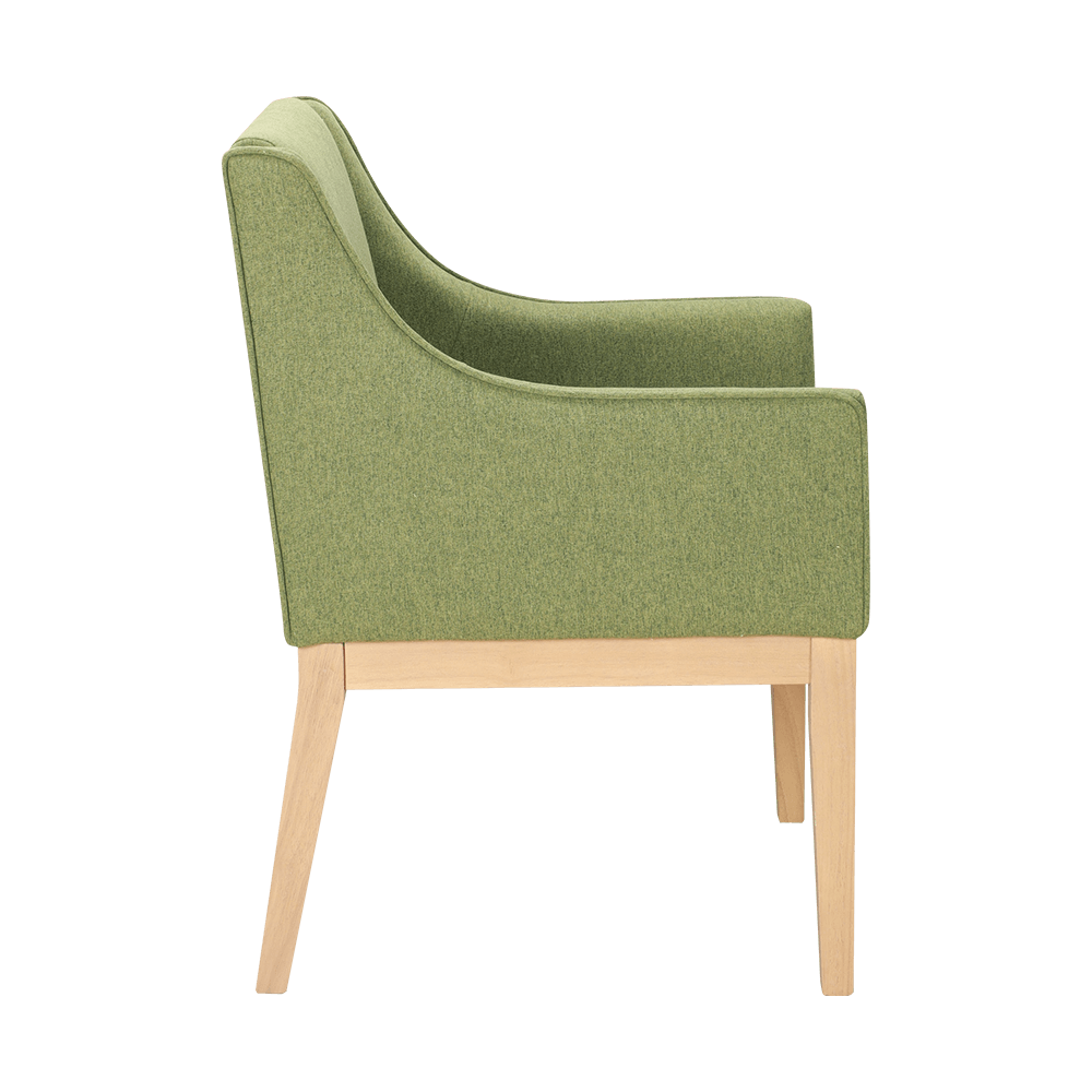 Cathaoir itheacháin adhmaid soladach le armrests