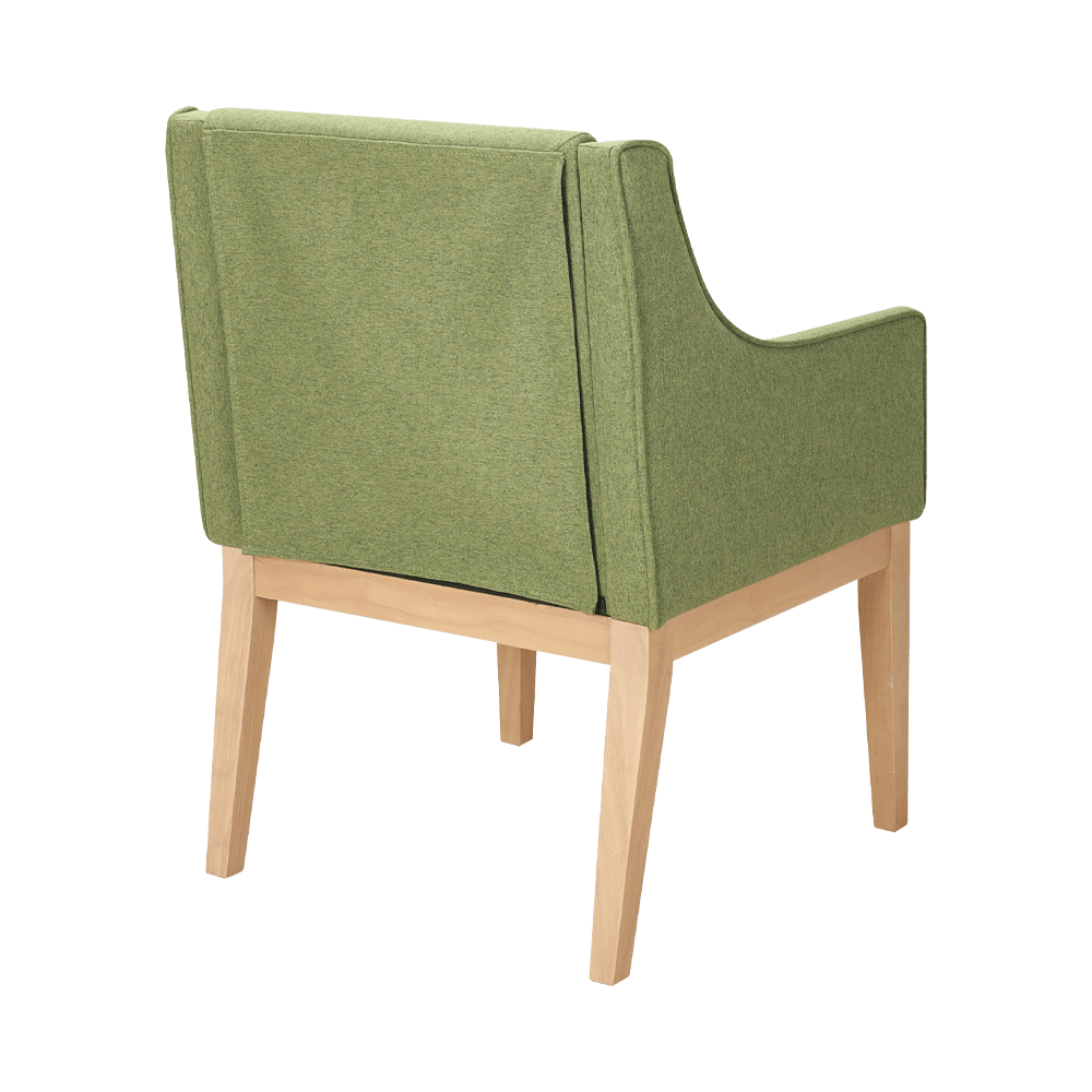 Cathaoir itheacháin adhmaid soladach le armrests