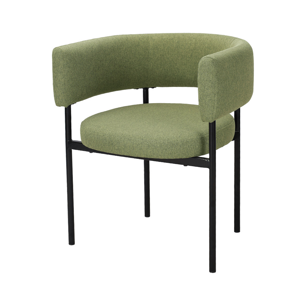 Cathaoir itheacháin cos miotail glas aigéadach