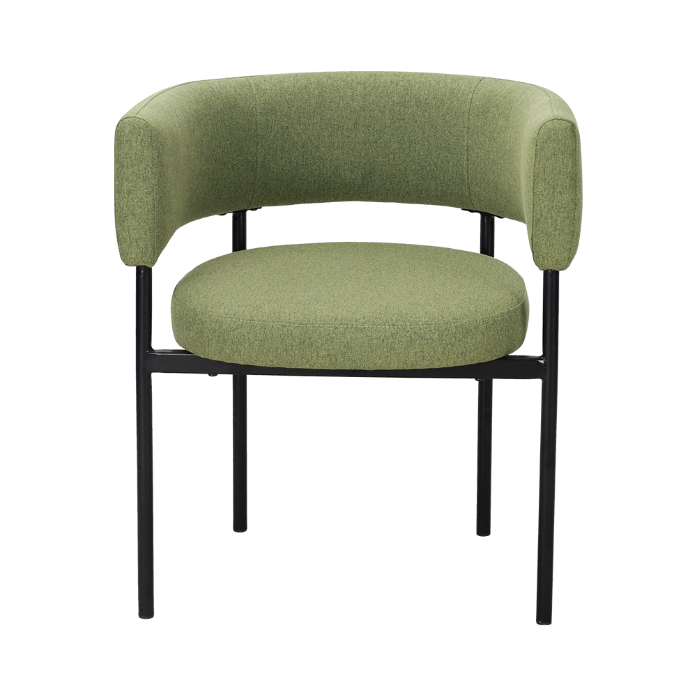 Cathaoir itheacháin cos miotail glas aigéadach