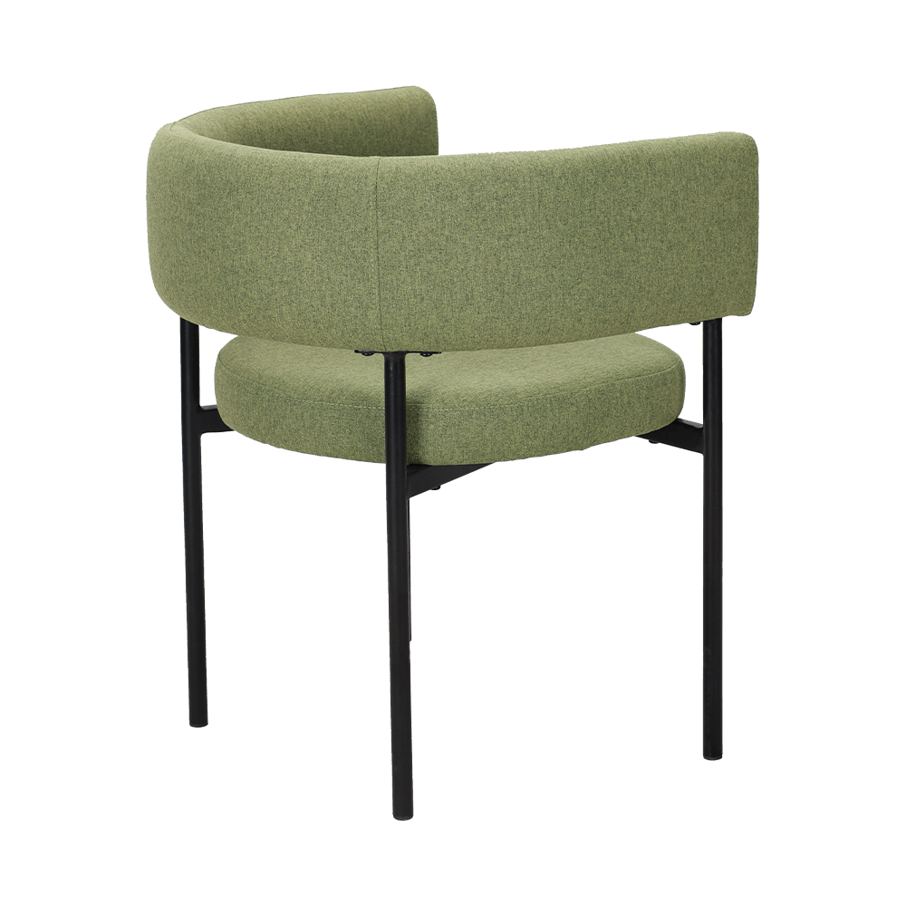 Cathaoir itheacháin cos miotail glas aigéadach