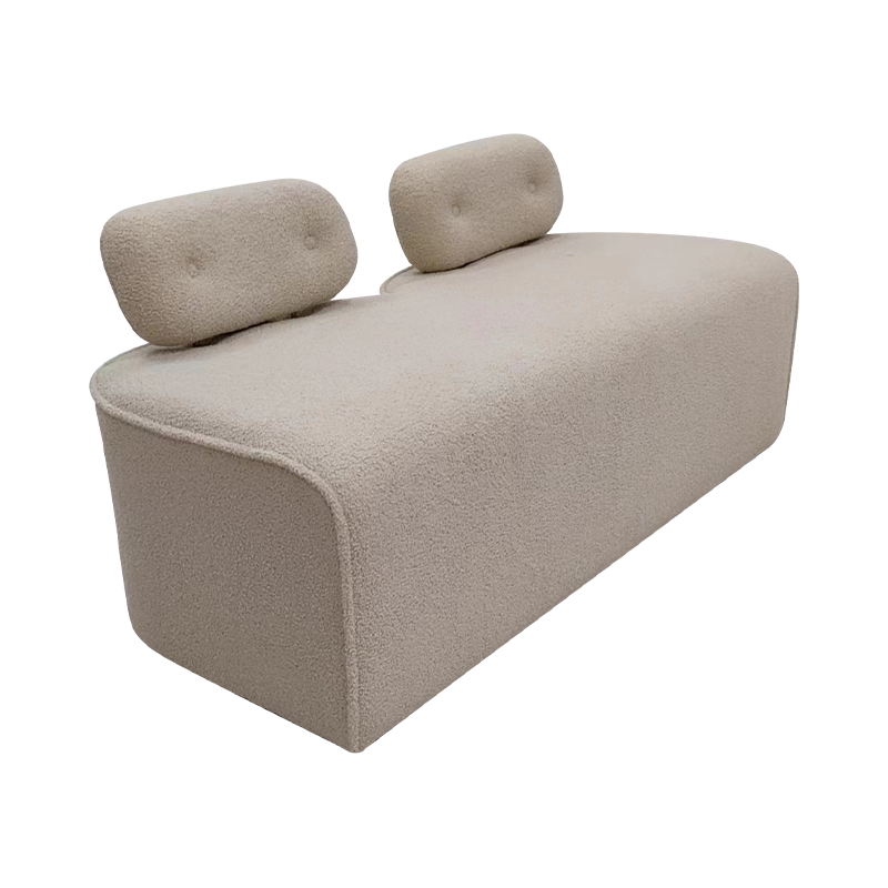 Tolg spúinse tolg dúbailte loveseat le backrest